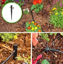 DIG 6 Plant Drip Irrigation Home Grow Kit - With Emitters Adjustable Manifold 0-20 GPH