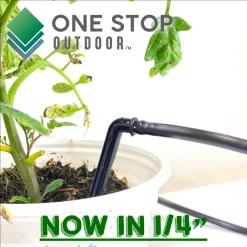 ONE STOP OUTDOOR 4" Inch Angled Barb Arrow Drip Stake Fits 1/4" & 1/8" Irrigation Tubing