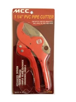 MCC USA MCC VC-0342 - PVC & CPVC Pipe Cutter Ratcheting 1¼''(up To 1 5/8'') Professional Grade 11 MCC USA MCC VC-0342 - PVC & CPVC Pipe Cutter Ratcheting 1¼''(up To 1 5/8'') Professional Grade