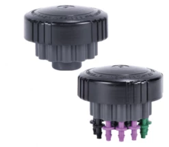 DIG (100 PACK) - 1/4" Drip Irrigation Manifold Barb Adapter - 1/4 Inch Tubing Connector