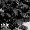 ONE STOP OUTDOOR VIVID Heat - Vibrant Luster "Onyx Black" 1/4" Rough Crushed Style, (Price By The Pound) - Tempered Fire Glass Rock For Fireplace And Fire Pit