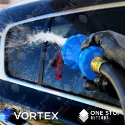 ONE STOP OUTDOOR Vortex Fireman Style Hose Nozzle Sprayer - Heavy Duty Garden Nozzle - Green