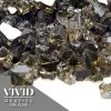 ONE STOP OUTDOOR 10lbs 1/2" Metallic Bronze - Tempered Reflective Fire Glass Rock For Fireplace & Fire Pit