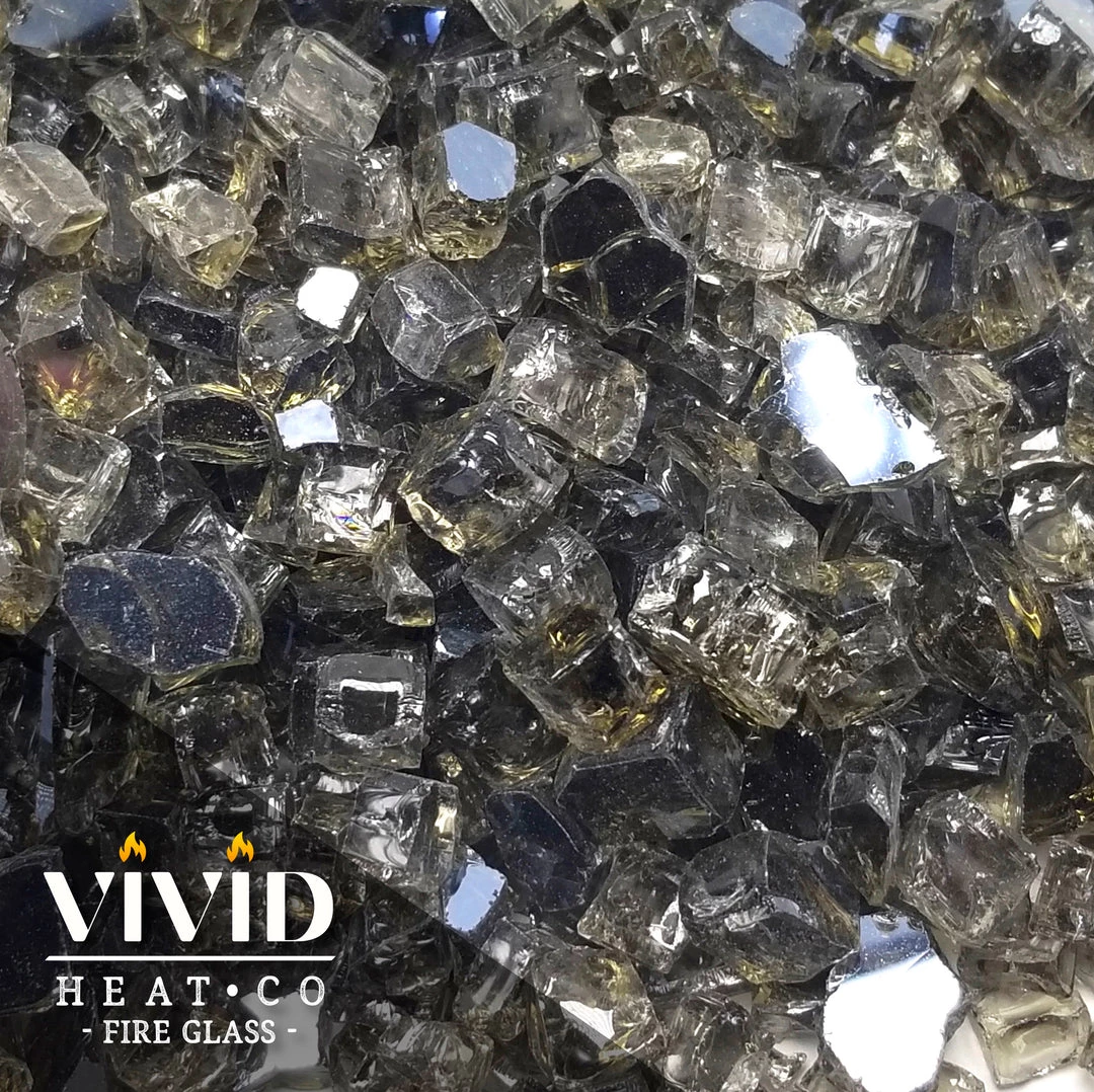 ONE STOP OUTDOOR 10lbs 1/2" Metallic Bronze - Tempered Reflective Fire Glass Rock For Fireplace & Fire Pit 4 ONE STOP OUTDOOR 10lbs 1/2" Metallic Bronze - Tempered Reflective Fire Glass Rock For Fireplace & Fire Pit