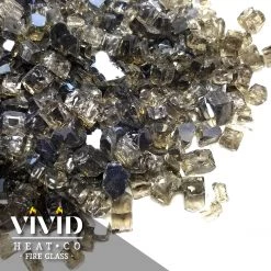 ONE STOP OUTDOOR 10lbs 1/2" Metallic Bronze - Tempered Reflective Fire Glass Rock For Fireplace & Fire Pit 11 ONE STOP OUTDOOR 10lbs 1/2
