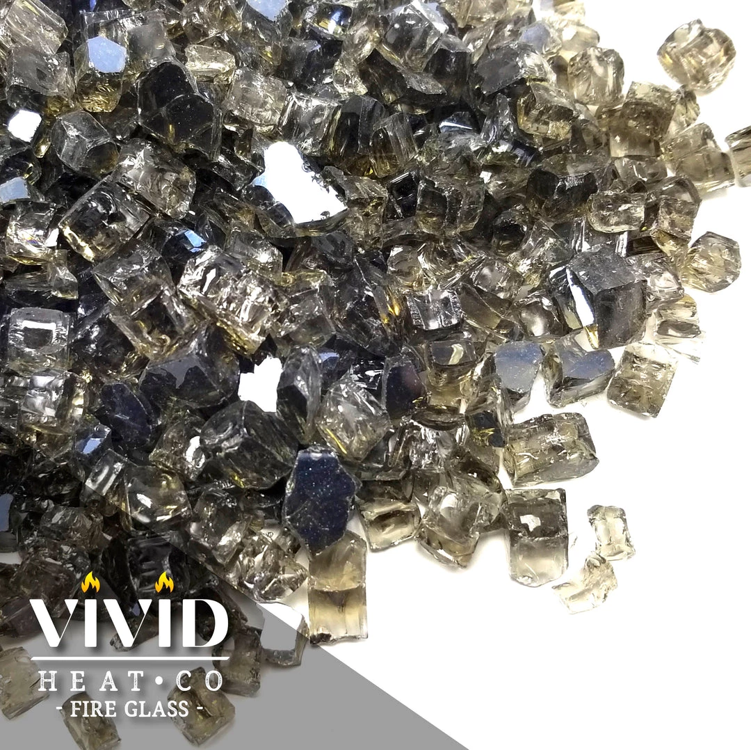 ONE STOP OUTDOOR 10lbs 1/2" Metallic Bronze - Tempered Reflective Fire Glass Rock For Fireplace & Fire Pit 6 ONE STOP OUTDOOR 10lbs 1/2" Metallic Bronze - Tempered Reflective Fire Glass Rock For Fireplace & Fire Pit