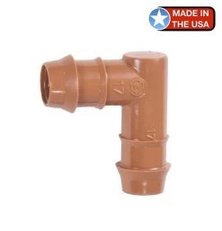 DIG 17mm 1/2 Inch Barb Insert Elbow Fittings (Brown)