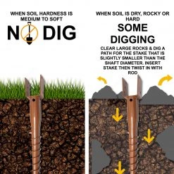 ONE STOP OUTDOOR REBAR & GROUND STAKES Ground Anchor U-Model Screw Post Stake - Fits Standard 4x4 (3.5" X 3.5" Inch) Secure Mailbox Posts - Brown 10 ONE STOP OUTDOOR REBAR & GROUND STAKES Ground Anchor U-Model Screw Post Stake - Fits Standard 4x4 (3.5