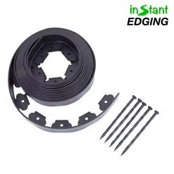 ONE STOP OUTDOOR Instant Edging - Black 20ft Premium No Dig Yard Edging Kit, For Landscaping, And Flower Gardens - 2