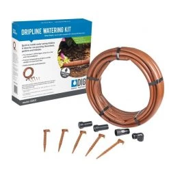 DRIP IRRIGATION DIG GD50 - Dripline Watering Kit 50' Tubing With Riser Conversion