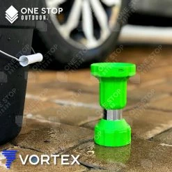 ONE STOP OUTDOOR Vortex Fireman Style Hose Nozzle Sprayer - Heavy Duty Garden Nozzle - Green