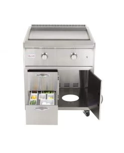 Blaze GRIDDLES BLZ-GRIDDLE-CART 30-Inch Gas Griddle On Deluxe Cart