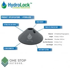 DIG HydroLock Water Distributing Root Boosting Plant Cap Kit - Includes 6GPH Drip Emitters DRIP IRRIGATION