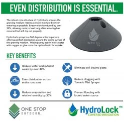 DIG HydroLock Water Distributing Root Boosting Plant Cap Kit - Includes 6GPH Drip Emitters DRIP IRRIGATION