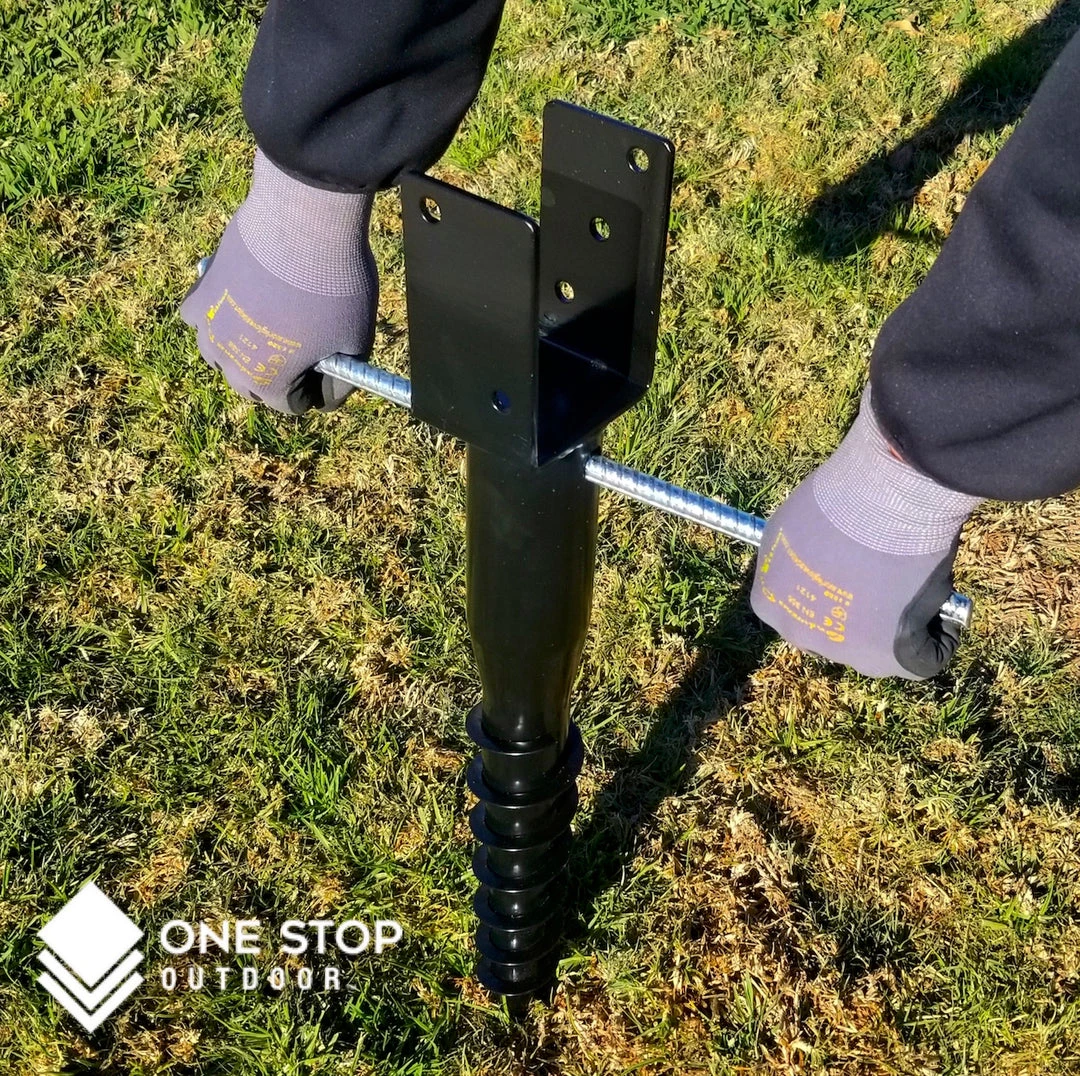 ONE STOP OUTDOOR Ground Anchor U-Model Screw Post Stake - Fits Standard 4x4 (3.5" X 3.5" Inch) Secure Mailbox Posts REBAR & GROUND STAKES 3 ONE STOP OUTDOOR Ground Anchor U-Model Screw Post Stake - Fits Standard 4x4 (3.5" X 3.5" Inch) Secure Mailbox Posts REBAR & GROUND STAKES