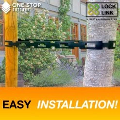 Www.onestopoutdoor.com Lock Link - (100' Feet X 1" Wide) Strong Flexible Plastic Chain Locking Strap - Tree & Plant Ties For Staking TREE & ARBOR TIES