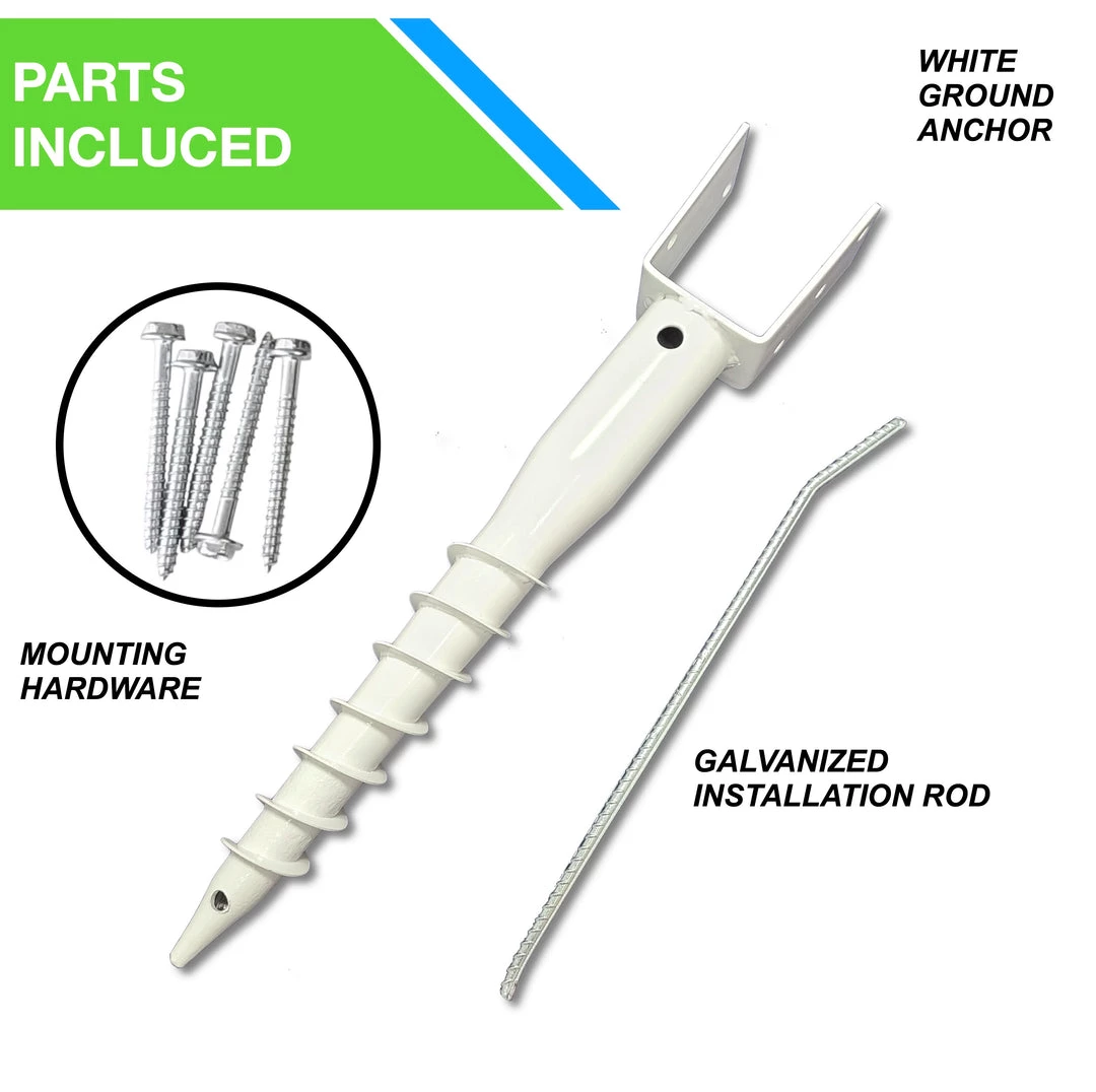 ONE STOP OUTDOOR Ground Anchor U-Model Screw Post Stake - Fits Standard 4x4 (3.5" X 3.5" Inch) Secure Fence, Mailbox Posts 2 ONE STOP OUTDOOR Ground Anchor U-Model Screw Post Stake - Fits Standard 4x4 (3.5" X 3.5" Inch) Secure Fence, Mailbox Posts