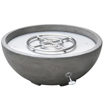 VIVID Heat VIVID-X 30" Premium Round Cement Fire Pit Bowl (Grey) OUTDOOR FIRE 1 VIVID Heat VIVID-X 30" Premium Round Cement Fire Pit Bowl (Grey) OUTDOOR FIRE