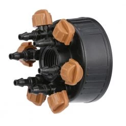 DIG 6 Plant Drip Irrigation Home Grow Kit - With Emitters Adjustable Manifold 0-20 GPH