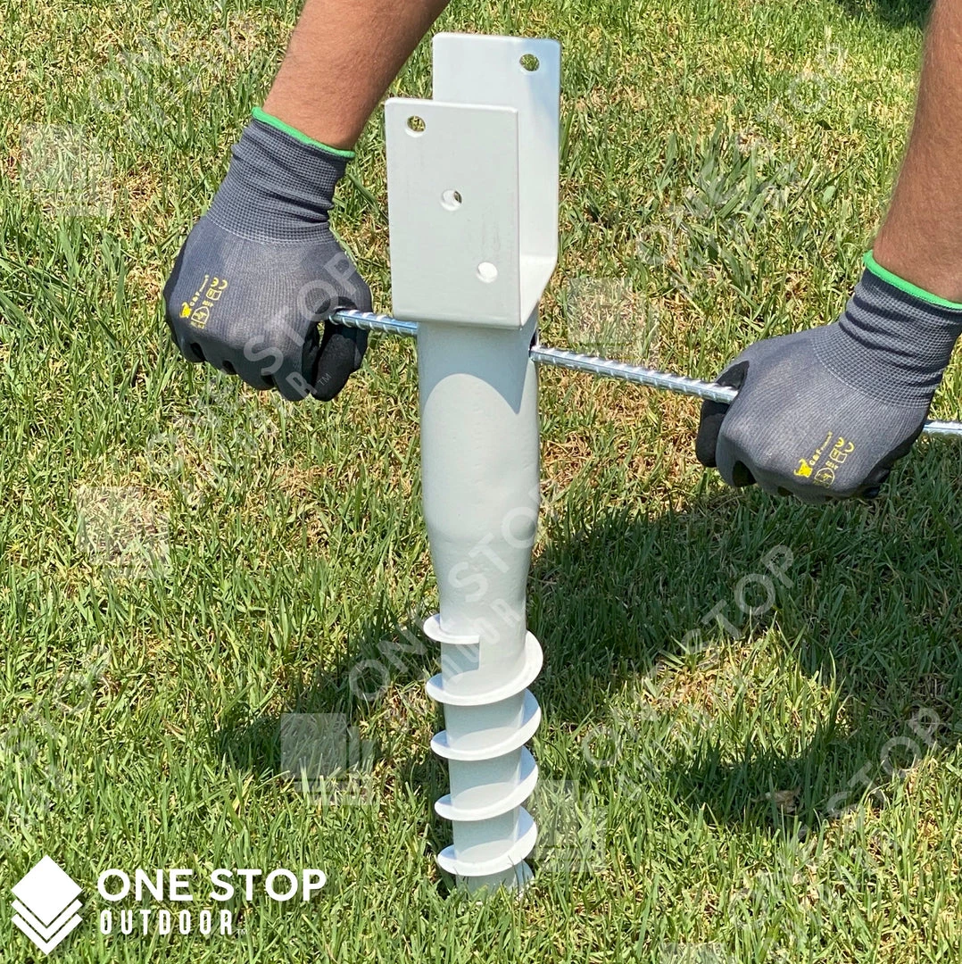 ONE STOP OUTDOOR Ground Anchor U-Model Screw Post Stake - Fits Standard 4x4 (3.5" X 3.5" Inch) Secure Fence, Mailbox Posts 3 ONE STOP OUTDOOR Ground Anchor U-Model Screw Post Stake - Fits Standard 4x4 (3.5" X 3.5" Inch) Secure Fence, Mailbox Posts